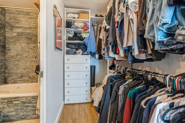 21 W Goethe St Unit 8K, Chicago, IL 60610 - spacious closet with wood finished floors
