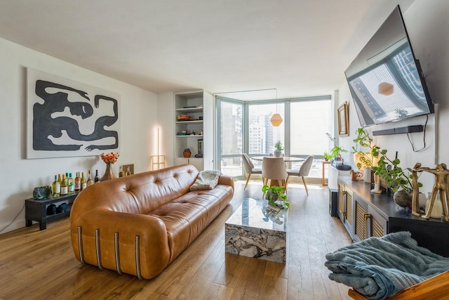 21 W Goethe St Unit 8K, Chicago, IL 60610 - living room featuring wood-type flooring