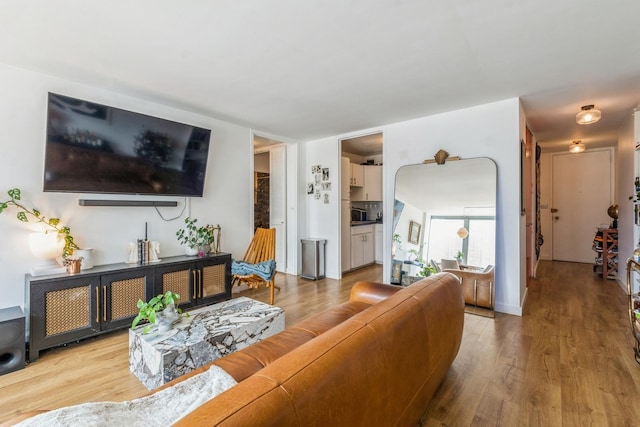 21 W Goethe St Unit 8K, Chicago, IL 60610 - living room featuring wood finished floors