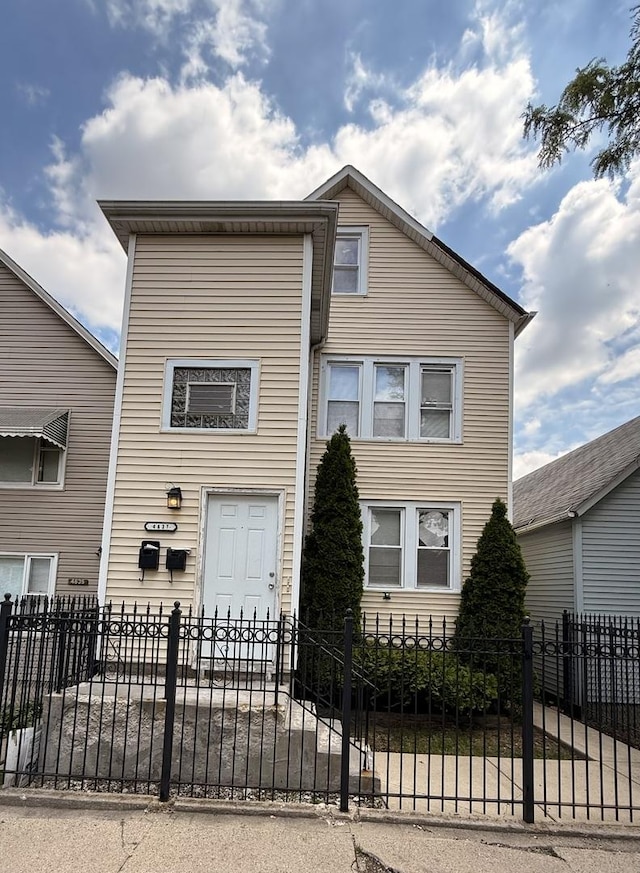 4637 S Honore St, Chicago, IL 60609 - view of front of property with a fenced front yard