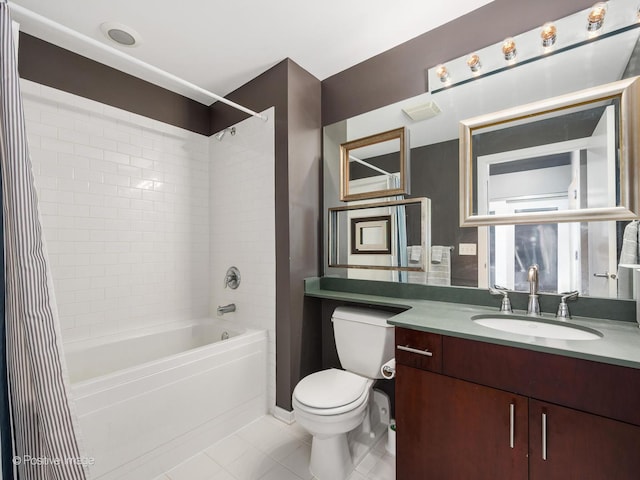 1040 W Adams St Unit 238, Chicago, IL 60607 - full bathroom with tile patterned floors, tub / shower combination, toilet, and vanity