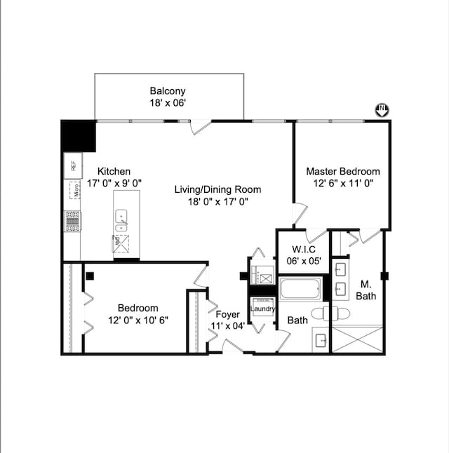 1040 W Adams St Unit 238, Chicago, IL 60607 - property floor plan