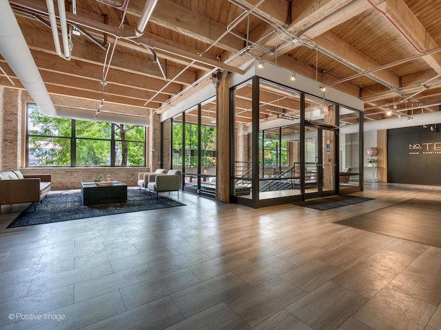 1040 W Adams St Unit 238, Chicago, IL 60607 - community lobby featuring wood ceiling