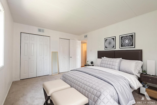 9146 W 140th St Unit 2Sw, Orland Park, IL 60462 - bedroom with two closets, carpet floors, and baseboards