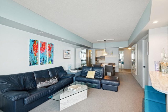 175 E Delaware Pl Unit 8305, Chicago, IL 60611 - living area featuring carpet floors