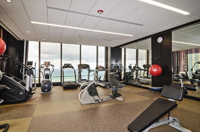 175 E Delaware Pl Unit 8305, Chicago, IL 60611 - exercise room featuring floor to ceiling windows