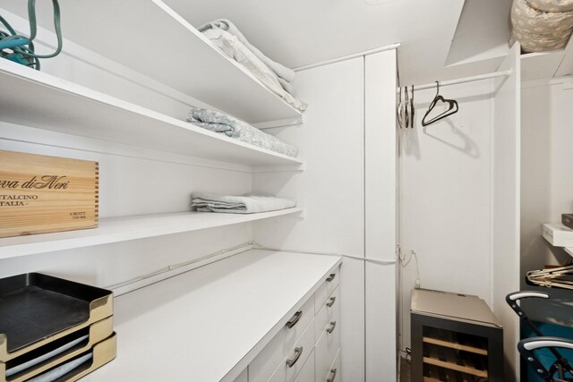 175 E Delaware Pl Unit 8305, Chicago, IL 60611 - spacious closet with wine cooler