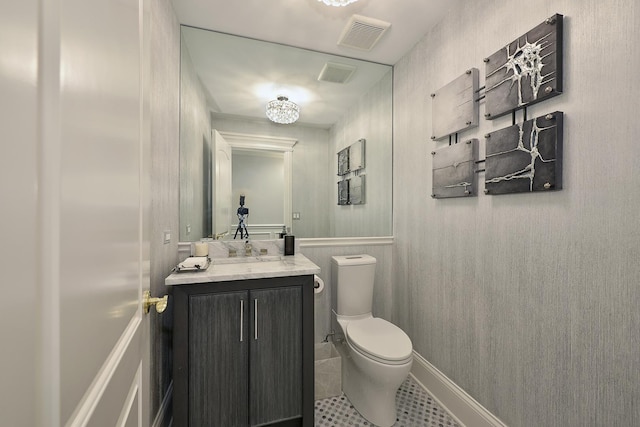 1877 Banbury Rd, Inverness, IL 60067 - half bath featuring vanity and tile patterned flooring