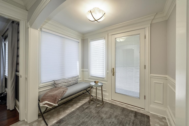 1877 Banbury Rd, Inverness, IL 60067 - entryway with a decorative wall and crown molding
