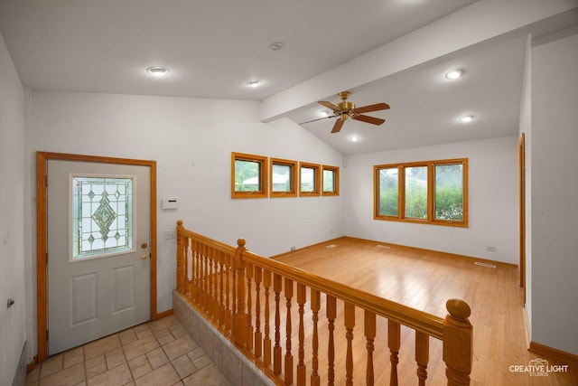 1325 E Lake Ave, Glenview, IL 60025 - entrance foyer featuring ceiling fan and baseboards