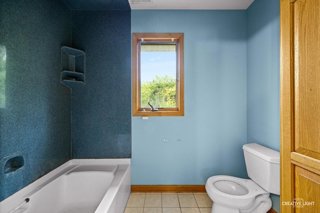1325 E Lake Ave, Glenview, IL 60025 - bathroom featuring tile patterned floors and a garden tub