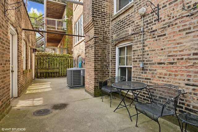 5863 N Kenmore Ave Unit 2, Chicago, IL 60660 - view of patio with central AC unit