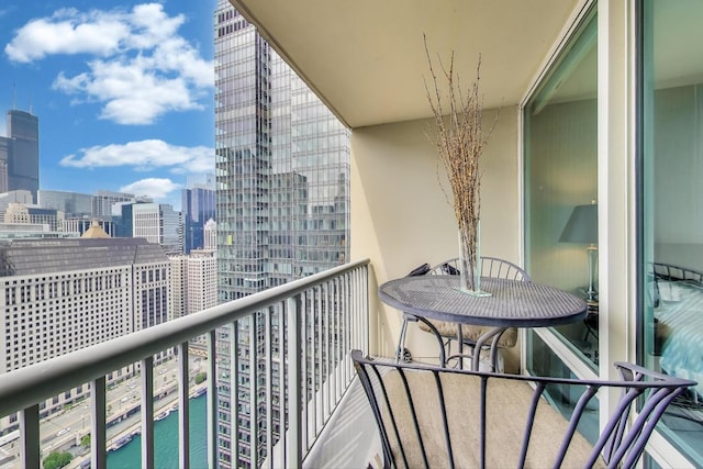 345 N Lasalle Blvd Unit 3904, Chicago, IL 60654 - balcony featuring a city view