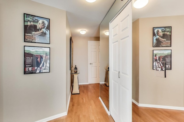 345 N Lasalle Blvd Unit 3904, Chicago, IL 60654 - hall with light wood-type flooring and baseboards