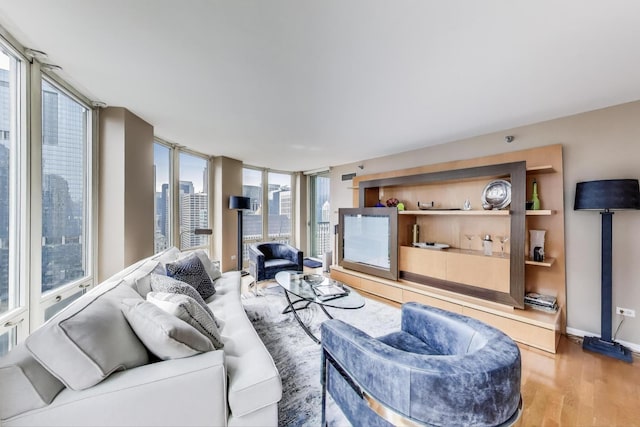 345 N Lasalle Blvd Unit 3904, Chicago, IL 60654 - living area with light wood finished floors and baseboards