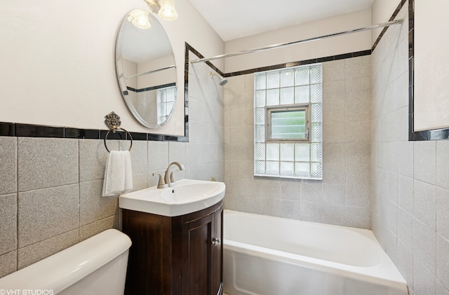 1800 Shermer Rd, Northbrook, IL 60062 - bathroom with tile walls and vanity