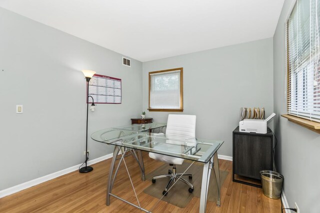 1145 Wincanton Dr, Deerfield, IL 60015 - office with wood finished floors and healthy amount of natural light