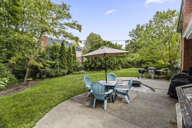 1145 Wincanton Dr, Deerfield, IL 60015 - view of patio / terrace with grilling area and outdoor dining area