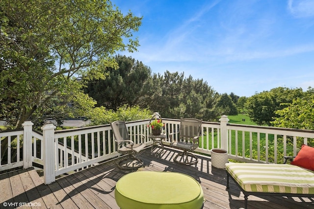 9520 Nicklaus Ln, Crystal Lake, IL 60014 - view of wooden deck