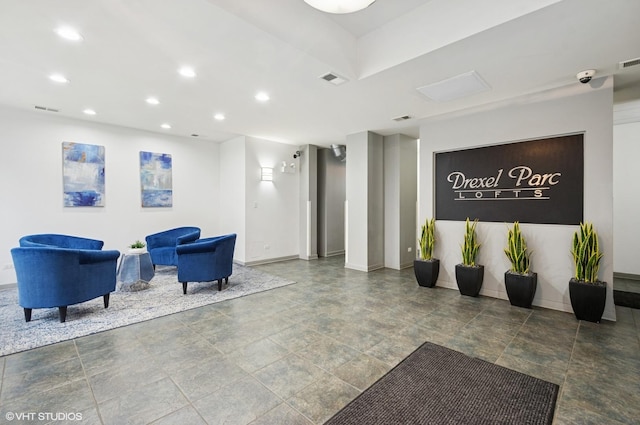 4537 S Drexel Blvd Unit 106, Chicago, IL 60653 - building lobby with a security system and recessed lighting