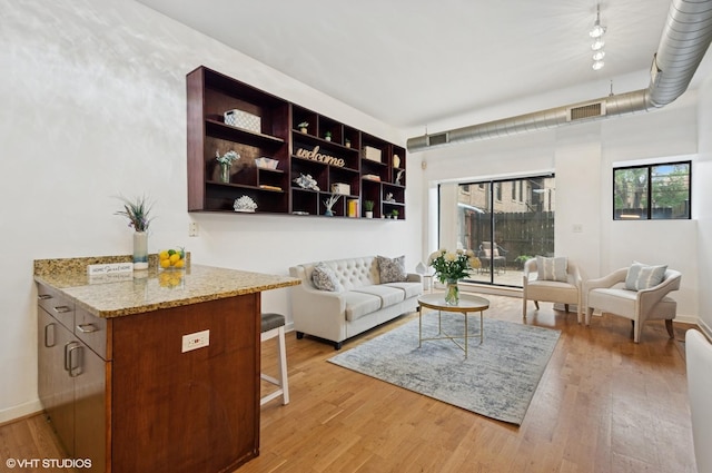 4537 S Drexel Blvd Unit 106, Chicago, IL 60653 - living area with light wood finished floors and baseboards
