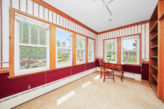 3218 Wenonah Ave, Berwyn, IL 60402 - carpeted office space with baseboard heating