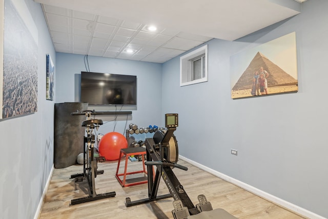 948A Shetland Dr, Frankfort, IL 60423 - exercise room with wood finished floors and recessed lighting