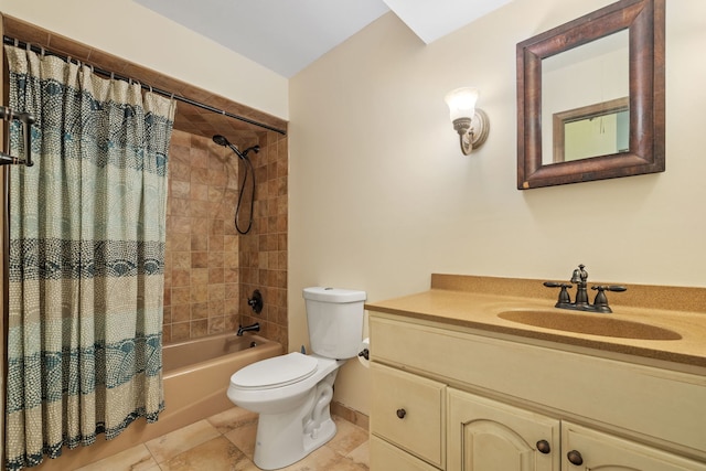948A Shetland Dr, Frankfort, IL 60423 - bathroom featuring shower / tub combo with curtain, vanity, and tile patterned flooring