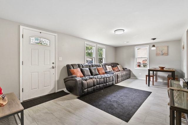 417 Dellwood Ave, Lockport, IL 60441 - living room featuring baseboards