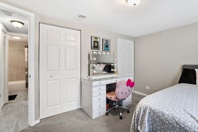 417 Dellwood Ave, Lockport, IL 60441 - bedroom featuring light colored carpet and a desk
