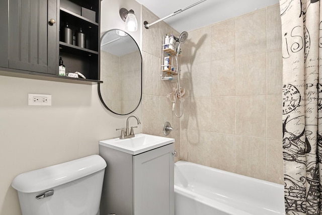 417 Dellwood Ave, Lockport, IL 60441 - bathroom featuring shower / bath combo and vanity