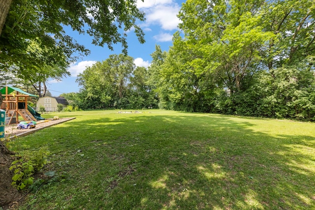 1907 S St, Geneva, IL 60134 - view of green lawn with a playground