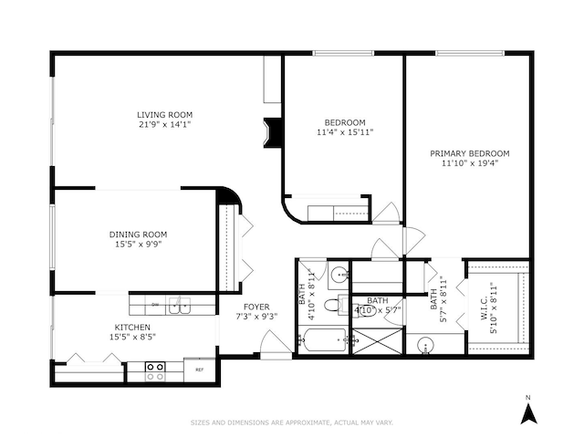 9529 Bronx Pl Unit 209, Skokie, IL 60077 - view of home floor plan