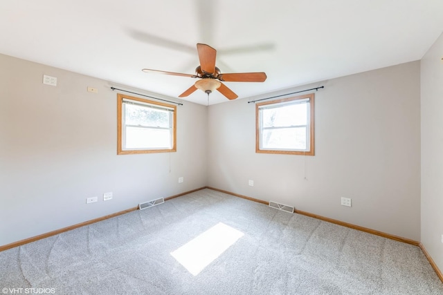 2510 Timber Ln, Lindenhurst, IL 60046 - carpeted spare room with a ceiling fan and baseboards