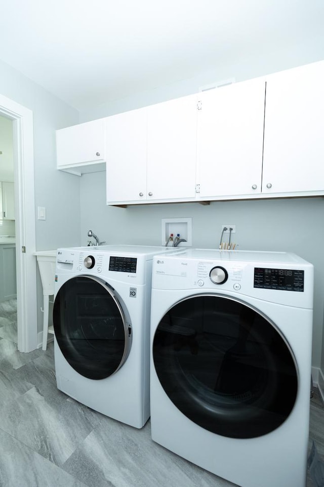 3145 Hillside Ln, Darien, IL 60561 - laundry room with washer and dryer and cabinet space