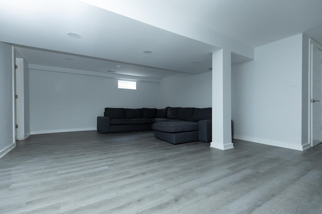 3145 Hillside Ln, Darien, IL 60561 - living room with wood finished floors and baseboards