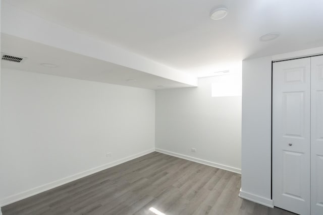 3145 Hillside Ln, Darien, IL 60561 - finished below grade area featuring wood finished floors and baseboards