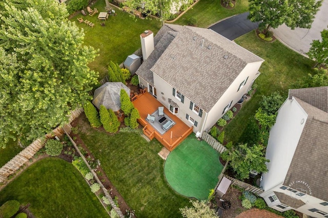 957 Whittington Dr, Geneva, IL 60134 - aerial view of property and surrounding area