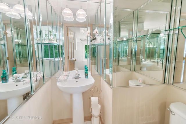 377 Locksley Dr, Streamwood, IL 60107 - bathroom with toilet and a sink