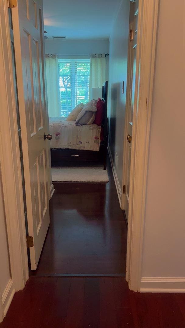 3427 Vollmer Rd Unit 108, Flossmoor, IL 60422 - hallway with wood finished floors and baseboards