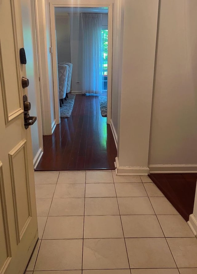 3427 Vollmer Rd Unit 108, Flossmoor, IL 60422 - hall with baseboards and tile patterned floors