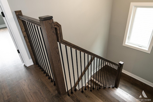 10921 S Hermosa Ave, Chicago, IL 60643 - stairway featuring wood finished floors and baseboards