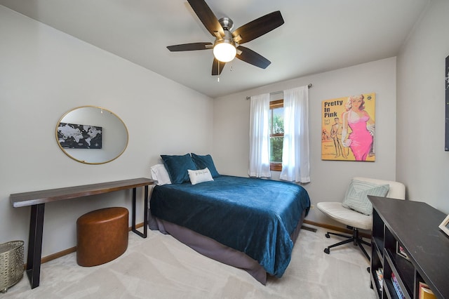 27W108 Walnut Dr, Winfield, IL 60190 - carpeted bedroom with baseboards and ceiling fan