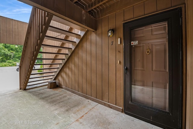 3525 Saint Anthony Way Unit 7A, Rockford, IL 61101 - doorway to property featuring board and batten siding