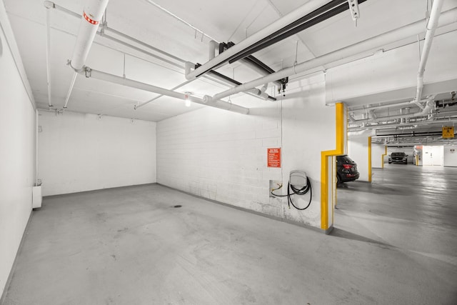 8340 Callie Ave Unit 506, Morton Grove, IL 60053 - parking deck with concrete block wall