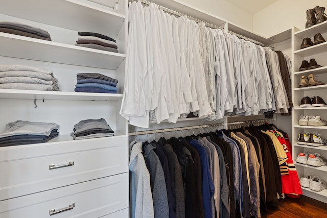 622 S Washington St, Hinsdale, IL 60521 - spacious closet with dark wood-style flooring