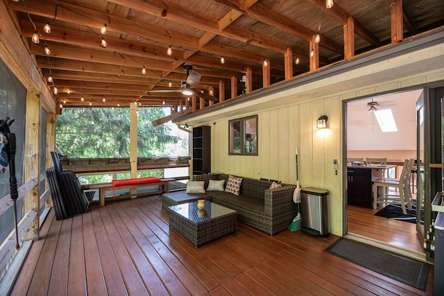 25429 W Cedar Crest Ln, Lake Villa, IL 60046 - wooden terrace with an outdoor hangout area