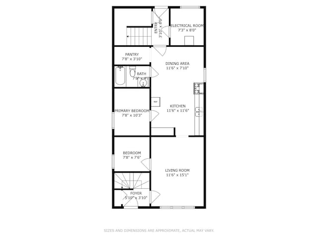 2625 S Drake Ave, Chicago, IL 60623 - view of floor plan / room layout