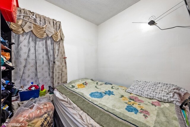 2625 S Drake Ave, Chicago, IL 60623 - bedroom featuring vaulted ceiling and a textured ceiling