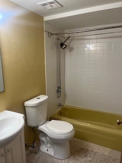 10936 S Keating Ave Unit 3C, Oak Lawn, IL 60453 - bathroom featuring shower / bath combination, vanity, and toilet